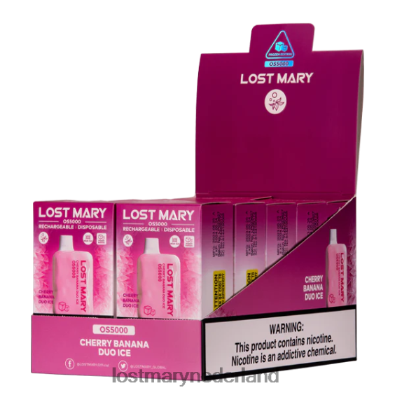 LOST MARY flavours - maria os5000 verloren duo-ijs van kersen-banaan 2684Z20
