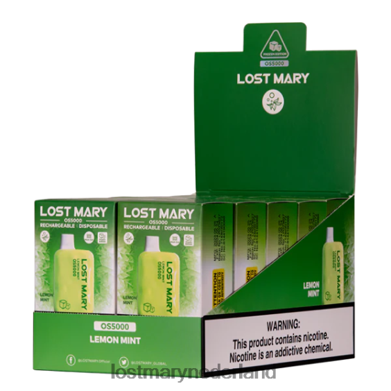 LOST MARY vape Nederland - maria os5000 verloren citroen munt 2684Z42