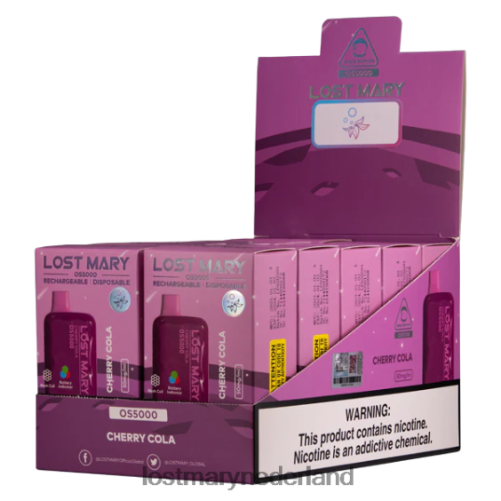 LOST MARY vape Nederland - maria os5000 verloren kersen cola 2684Z22