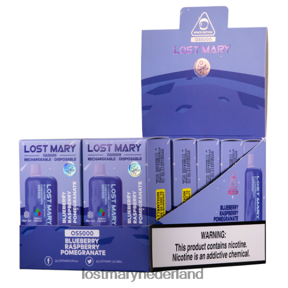 LOST MARY vape prijs - maria os5000 verloren bosbes framboos granaatappel 2684Z83