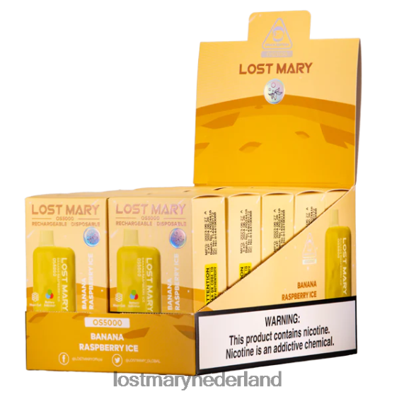 LOST MARY vape review - maria os5000 verloren banaan-frambozenijs 2684Z4