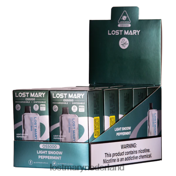 LOST MARY vape review - verloren mary os5000 glans lichte sneeuwpepermunt 2684Z44