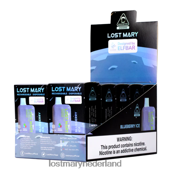 LOST MARY vapes bestellen - maria os5000 verloren bosbessen ijs 2684Z16