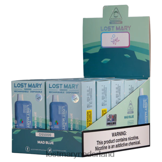LOST MARY vapes bestellen - maria os5000 verloren gek blauw 2684Z46