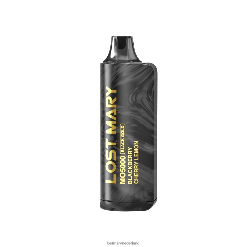 LOST MARY LOST MARY vape - mo5000 zwart goud wegwerp 10ml bramen kers citroen 648LFV1