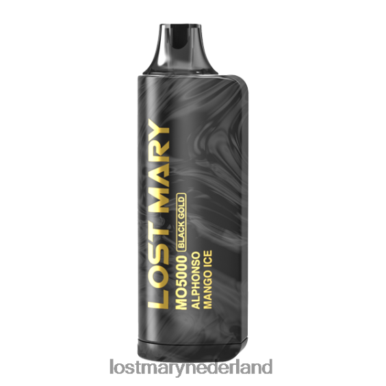LOST MARY vape Nederland - verloren mary mo5000 zwarte gouden editie alphonso mango-ijs 2684Z92