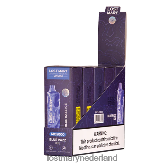 LOST MARY vape prijs - verloren maria mo5000 blauw razz-ijs 2684Z13